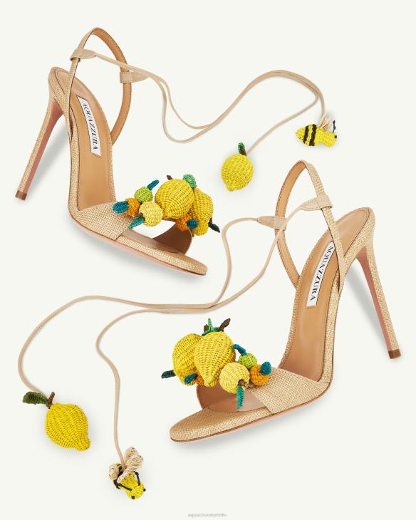 Aquazzura Citrus Punch Sandal 105 BEIGE 8TLF64