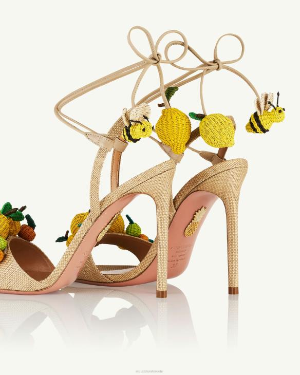 Aquazzura Citrus Punch Sandal 105 BEIGE 8TLF64