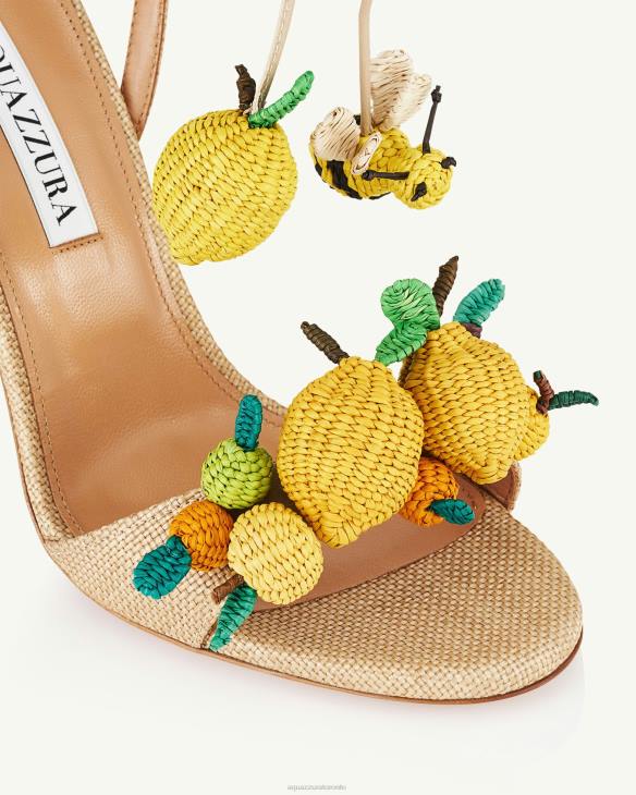 Aquazzura Citrus Punch Sandal 105 BEIGE 8TLF64