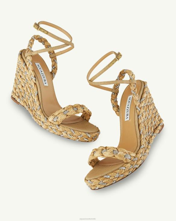 Aquazzura Costiera Wedge 120 BEIGE 8TLF62