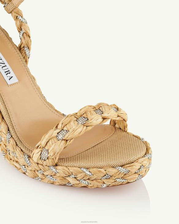 Aquazzura Costiera Wedge 120 BEIGE 8TLF62