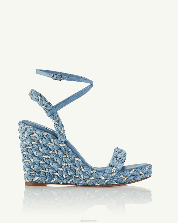 Aquazzura Costiera Wedge 120 BLUE 8TLF55