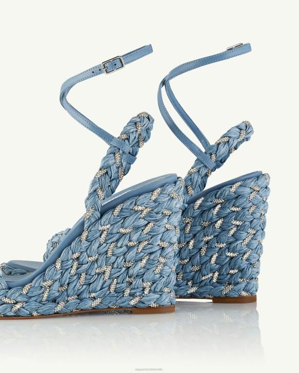 Aquazzura Costiera Wedge 120 BLUE 8TLF55