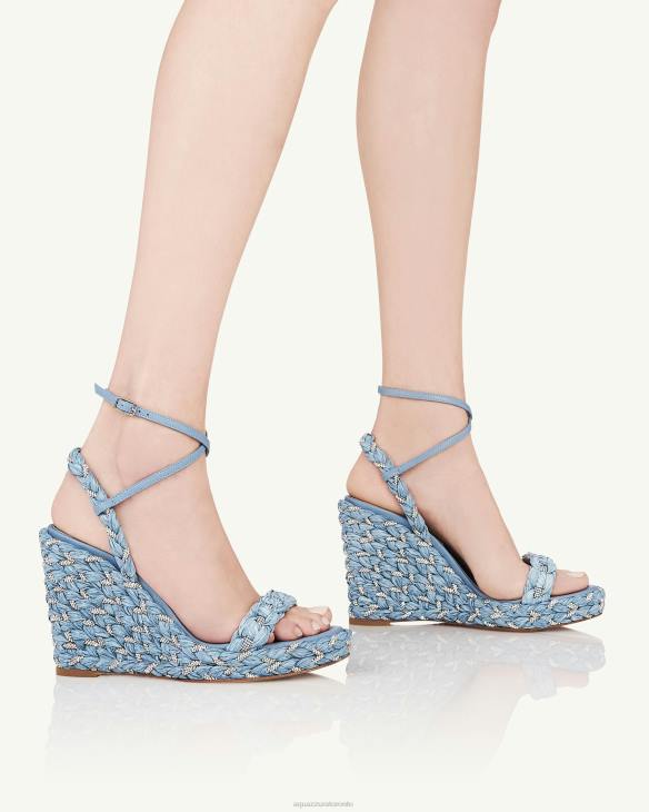 Aquazzura Costiera Wedge 120 BLUE 8TLF55