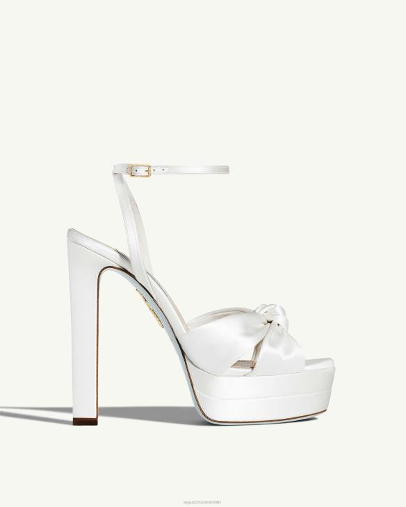 Aquazzura Cupid Bridal Plateau 130 WHITE 8TLF304