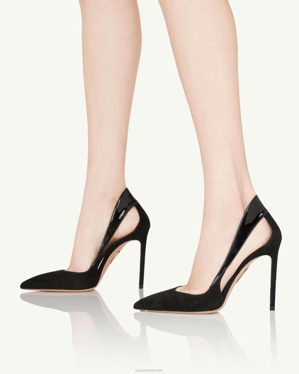 Aquazzura Dangerous Liaisons Pump 105 BLACK 8TLF195