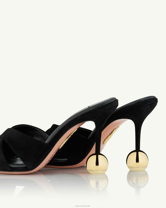 Aquazzura Darling Mule 95 BLACK 8TLF35