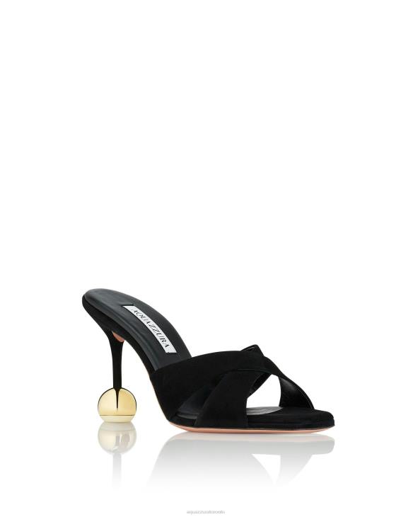 Aquazzura Darling Mule 95 BLACK 8TLF35