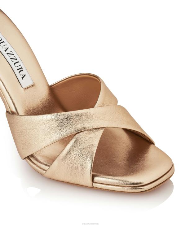 Aquazzura Darling Mule 95 GOLD 8TLF110