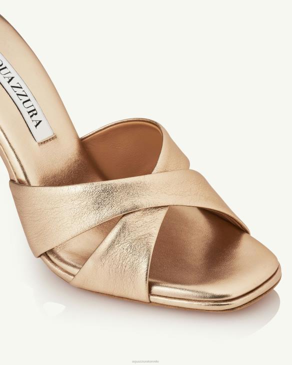 Aquazzura Darling Mule 95 GOLD 8TLF110