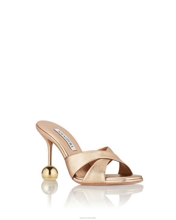 Aquazzura Darling Mule 95 GOLD 8TLF110