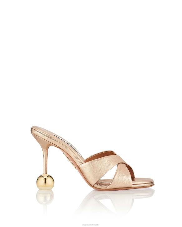 Aquazzura Darling Mule 95 GOLD 8TLF110