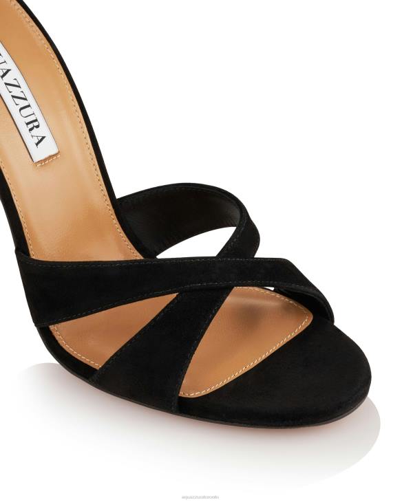 Aquazzura Divine Sandal 105 BLACK 8TLF38