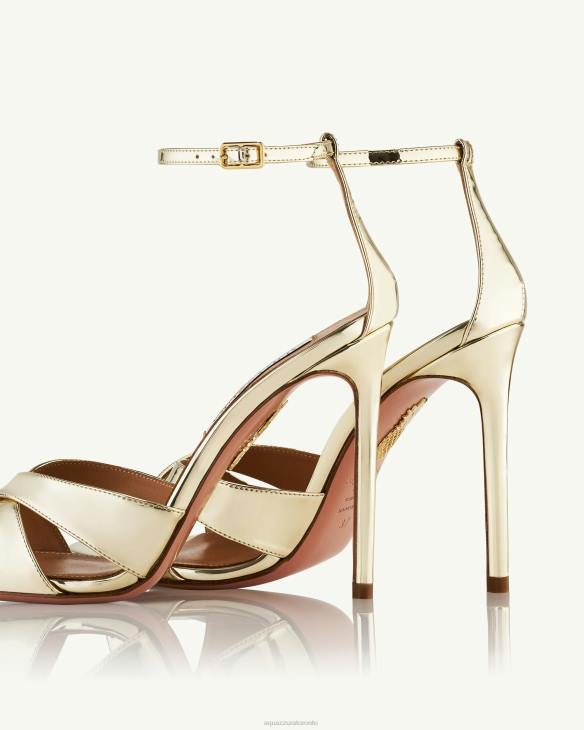 Aquazzura Divine Sandal 105 GOLD 8TLF91