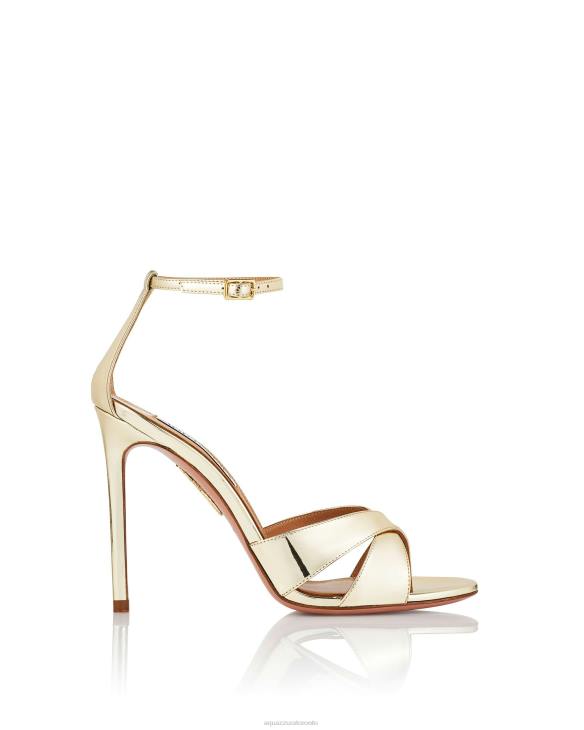 Aquazzura Divine Sandal 105 GOLD 8TLF91