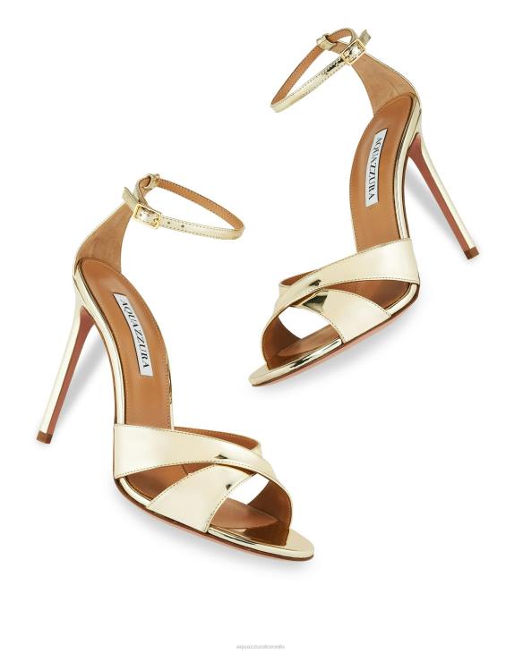 Aquazzura Divine Sandal 105 GOLD 8TLF91