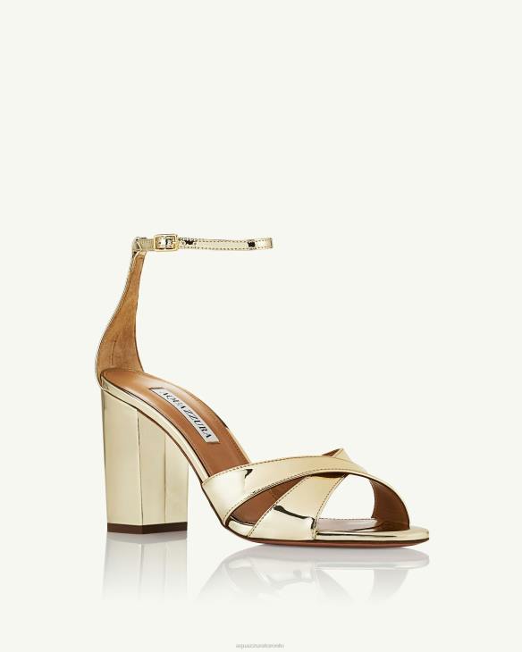 Aquazzura Divine Sandal 85 GOLD 8TLF56