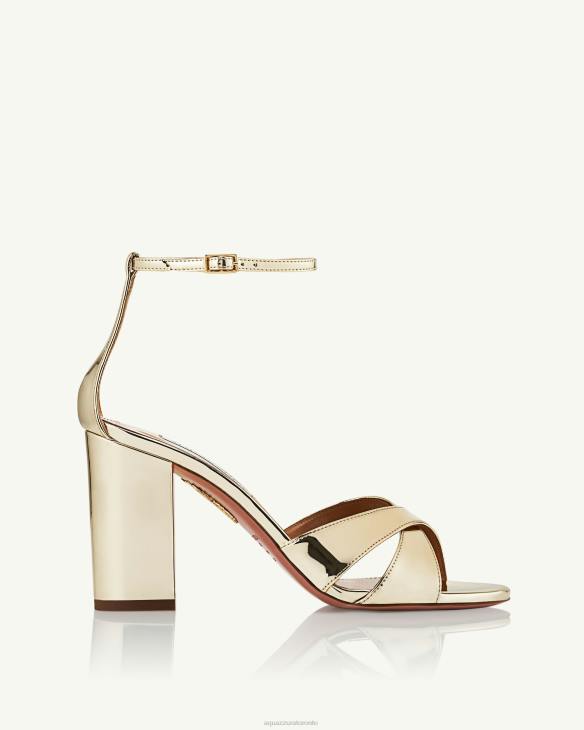 Aquazzura Divine Sandal 85 GOLD 8TLF56