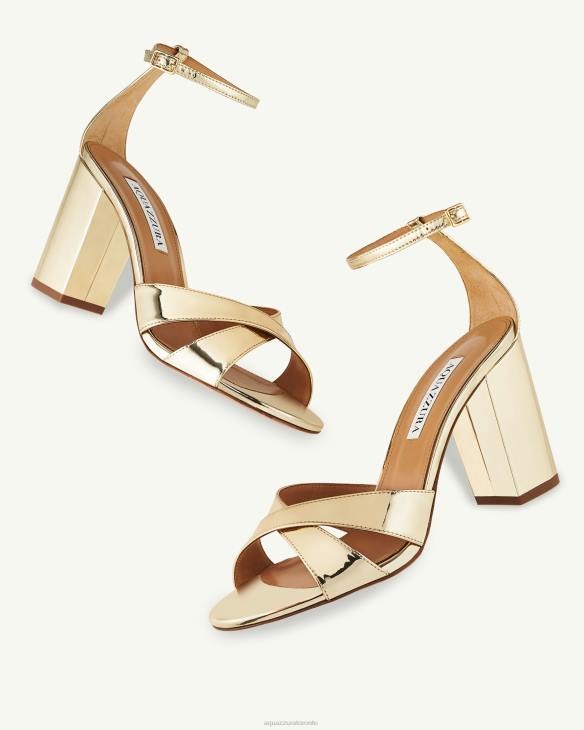 Aquazzura Divine Sandal 85 GOLD 8TLF56