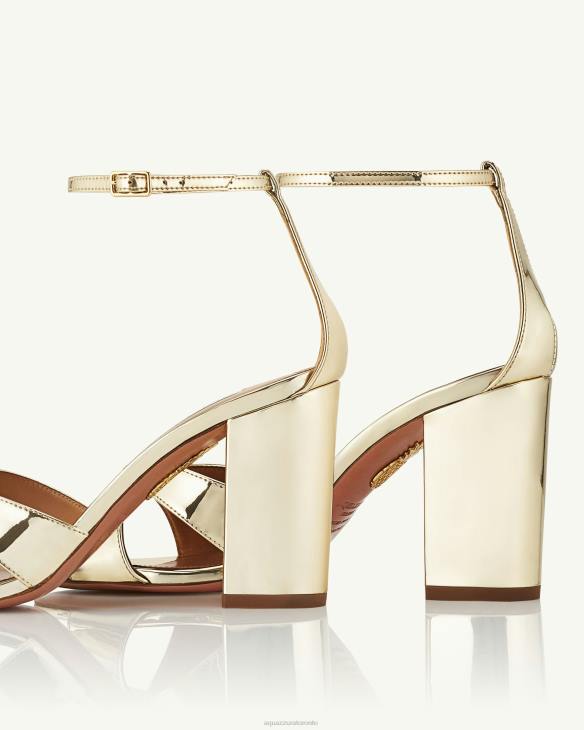 Aquazzura Divine Sandal 85 GOLD 8TLF56