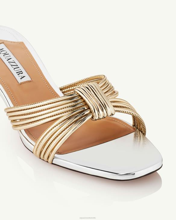 Aquazzura Film Sandal 35 SILVER 8TLF152