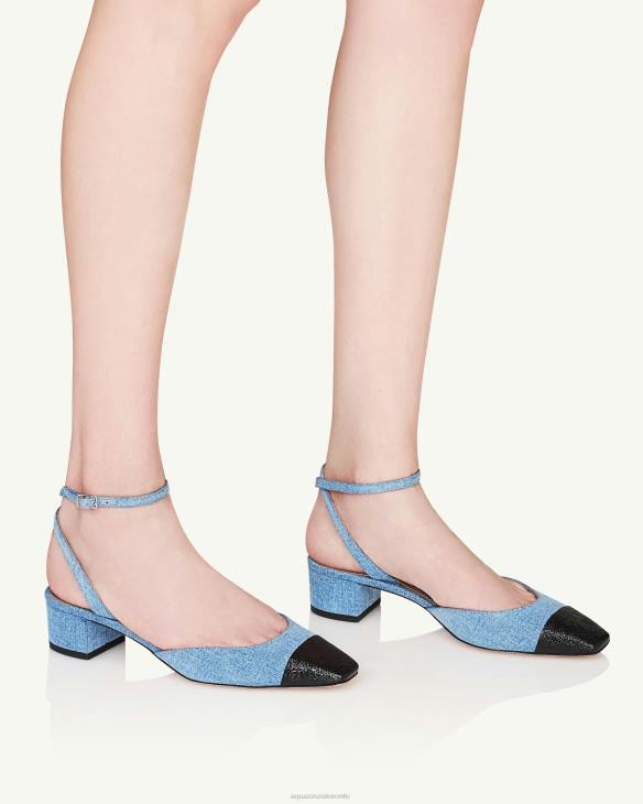 Aquazzura French Flirt Pump 35 BLUE 8TLF175