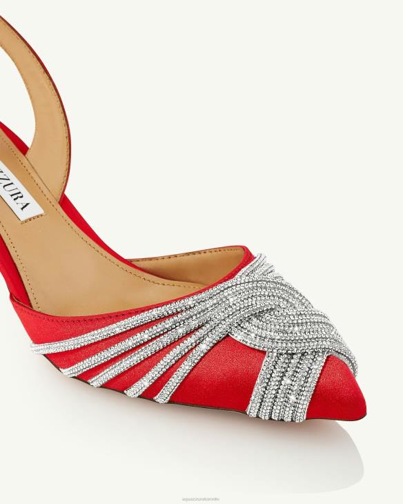 Aquazzura Gatsby Sling 50 RED 8TLF201