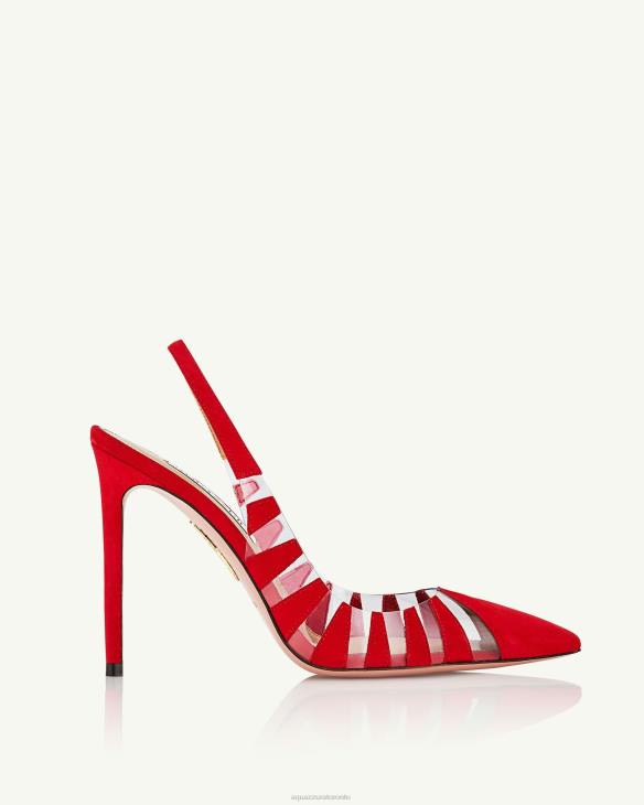 Aquazzura Hot Rumor Sling 105 RED 8TLF202