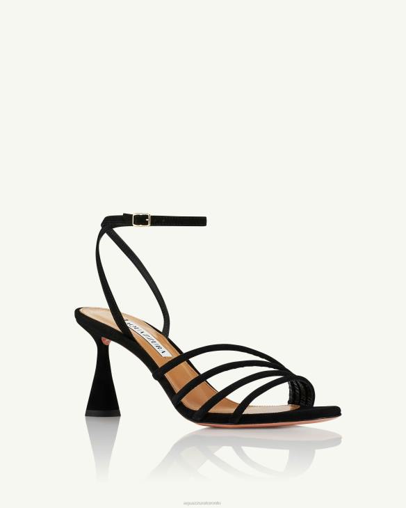 Aquazzura Latour Sandal 75 BLACK 8TLF42