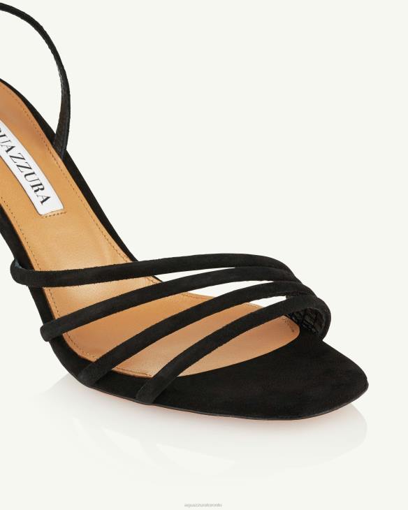 Aquazzura Latour Sandal 75 BLACK 8TLF42