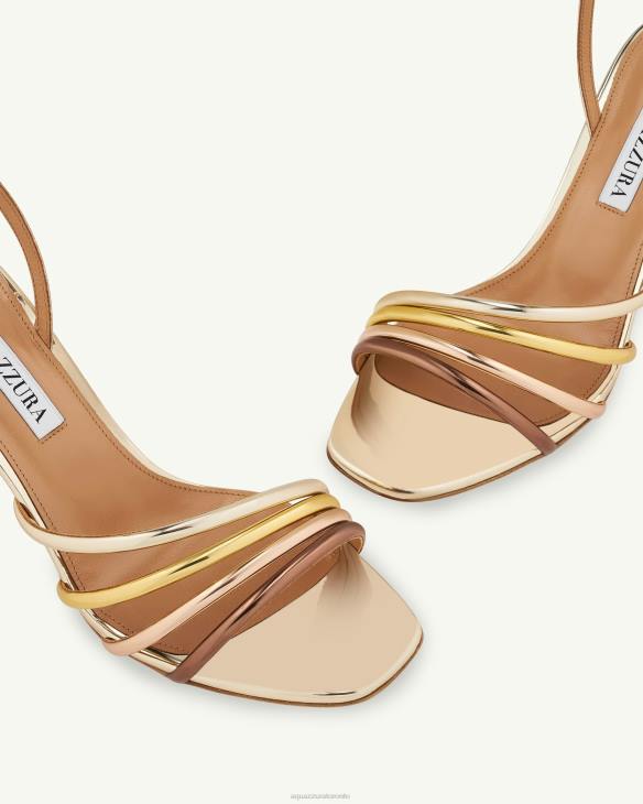 Aquazzura Latour Sandal 75 GOLD 8TLF59