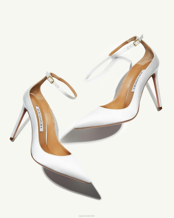 Aquazzura Love Affair Pump 105 WHITE 8TLF240