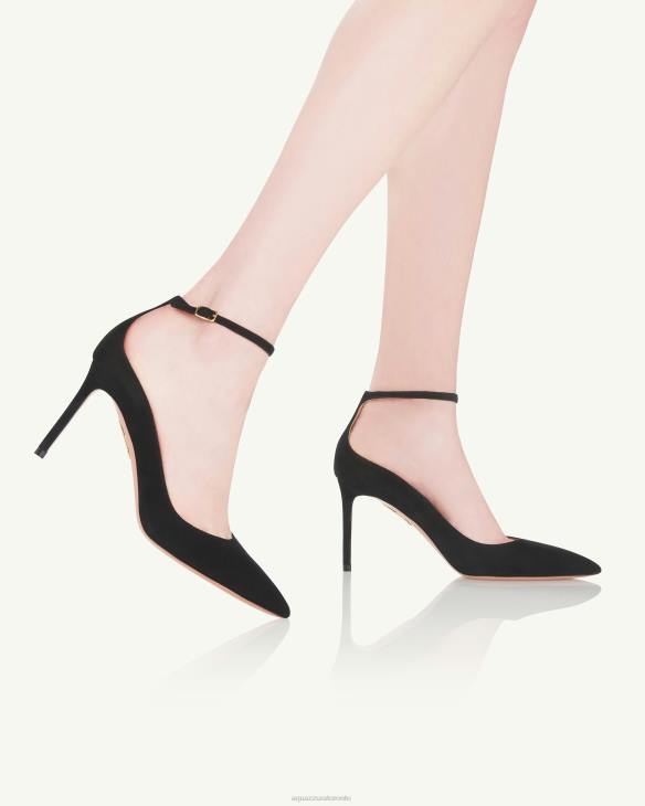 Aquazzura Love Affair Pump 85 BLACK 8TLF212