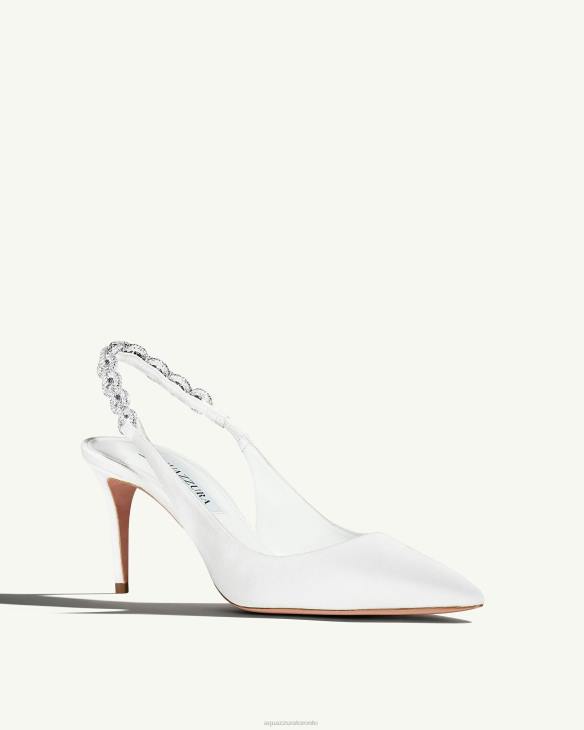 Aquazzura Love Link Pump 75 WHITE 8TLF241