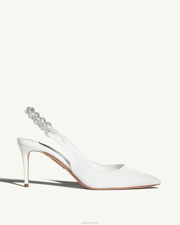 Aquazzura Love Link Pump 75 WHITE 8TLF241