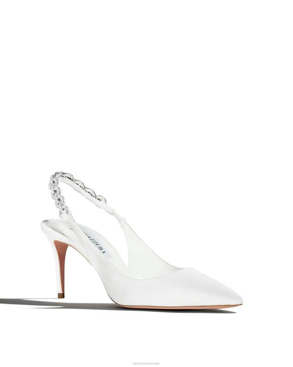 Aquazzura Love Link Pump 75 WHITE 8TLF241