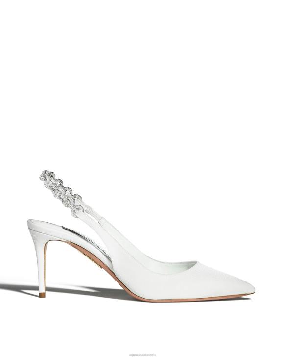 Aquazzura Love Link Pump 75 WHITE 8TLF241