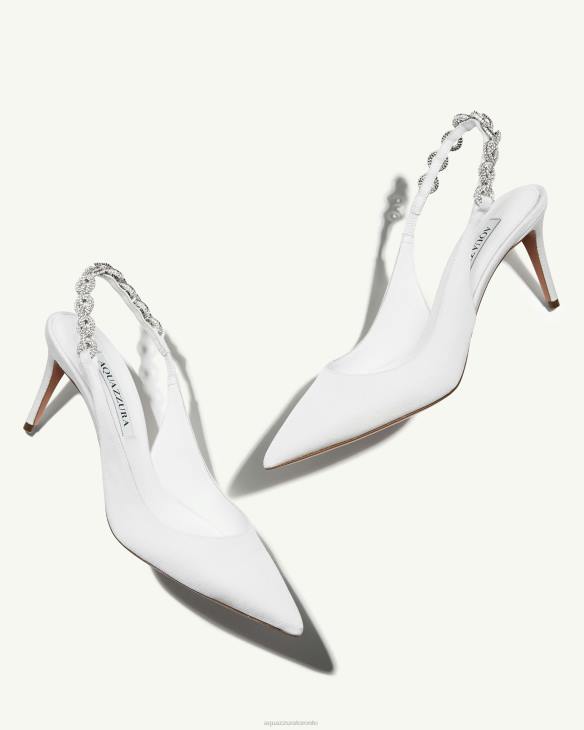 Aquazzura Love Link Pump 75 WHITE 8TLF241