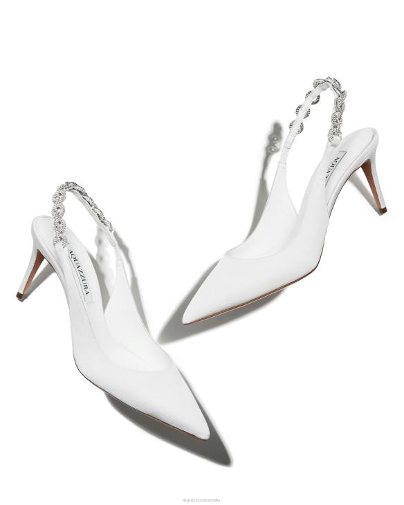 Aquazzura Love Link Pump 75 WHITE 8TLF241