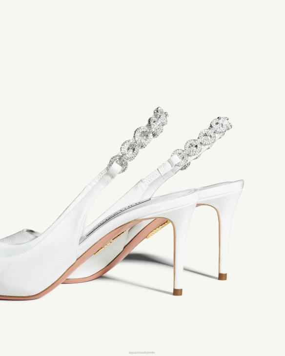 Aquazzura Love Link Pump 75 WHITE 8TLF241