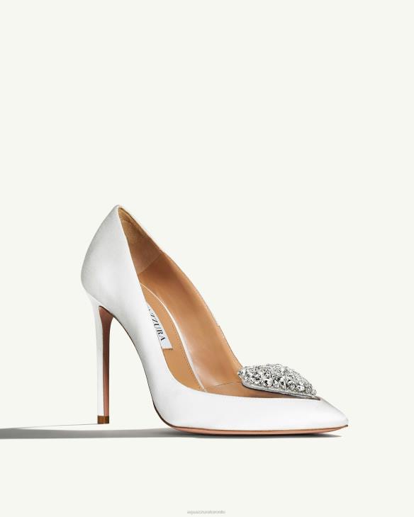 Aquazzura Love Me Pump 105 WHITE 8TLF183