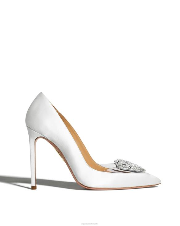 Aquazzura Love Me Pump 105 WHITE 8TLF183