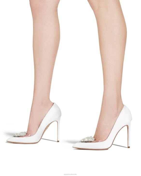 Aquazzura Love Me Pump 105 WHITE 8TLF183