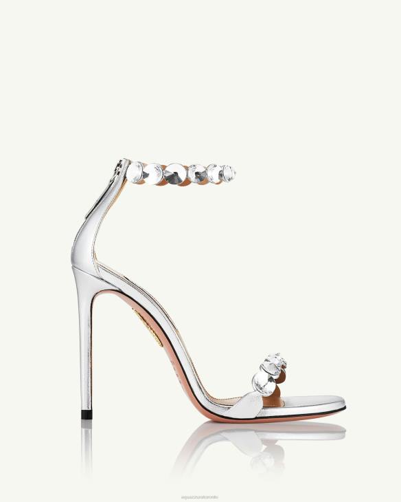 Aquazzura Maxi-Tequila Sandal 105 SILVER 8TLF46