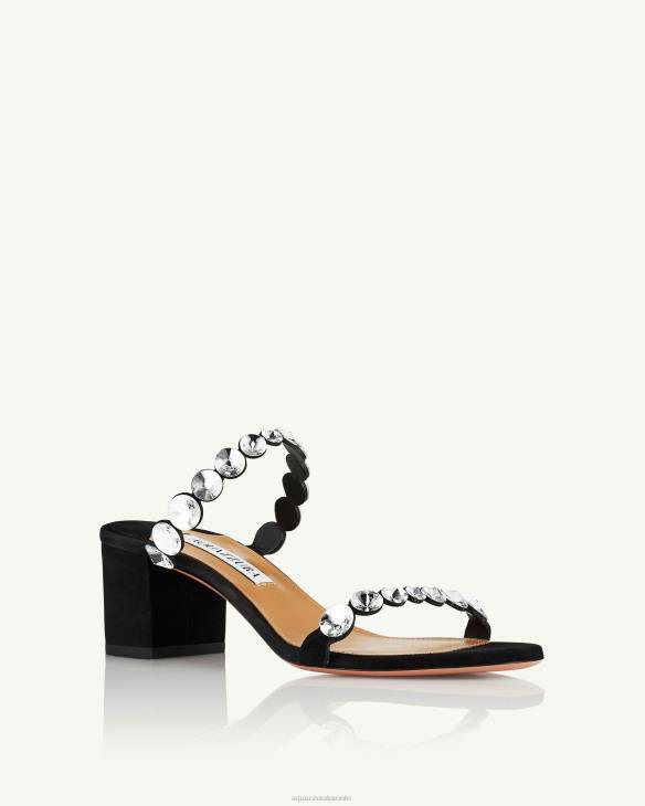 Aquazzura Maxi-Tequila Sandal 50 BLACK 8TLF40