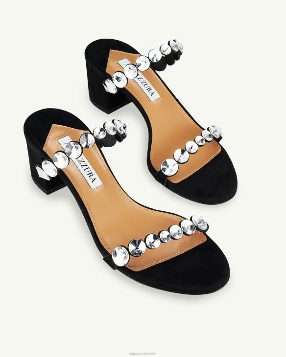 Aquazzura Maxi-Tequila Sandal 50 BLACK 8TLF40