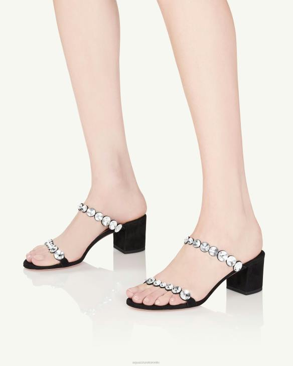 Aquazzura Maxi-Tequila Sandal 50 BLACK 8TLF40