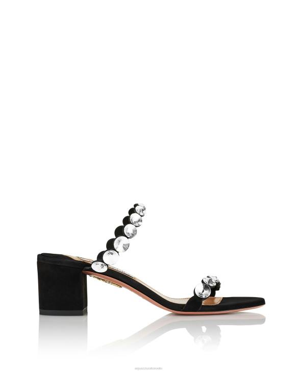 Aquazzura Maxi-Tequila Sandal 50 BLACK 8TLF40