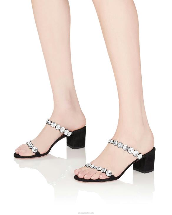 Aquazzura Maxi-Tequila Sandal 50 BLACK 8TLF40