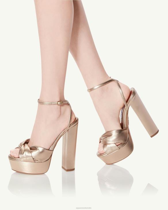 Aquazzura Olie Plateau 140 GOLD 8TLF279